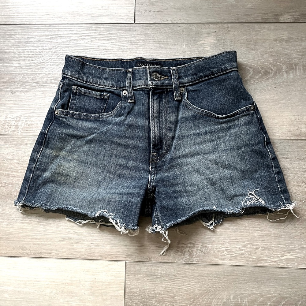 Lucky Brand Destructed Jean Shorts Size 24